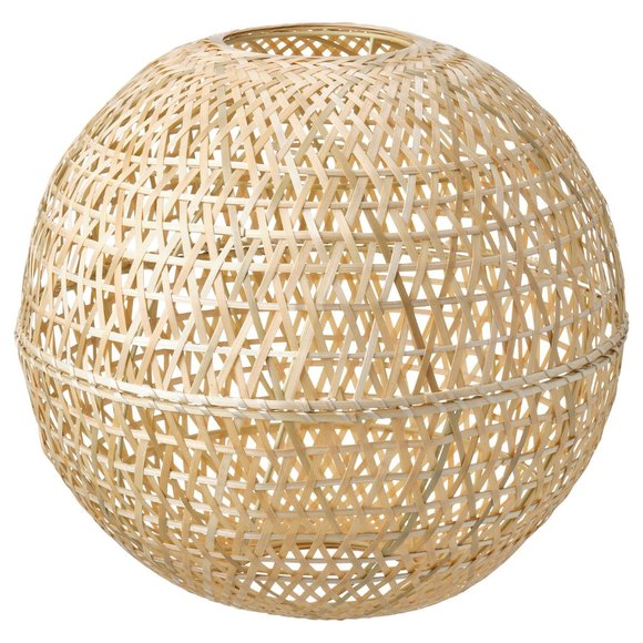 New IKEA KASEBERGA KÅSEBERGA Lamp Shade Handmade Bamboo 15" - Picture 1 of 4